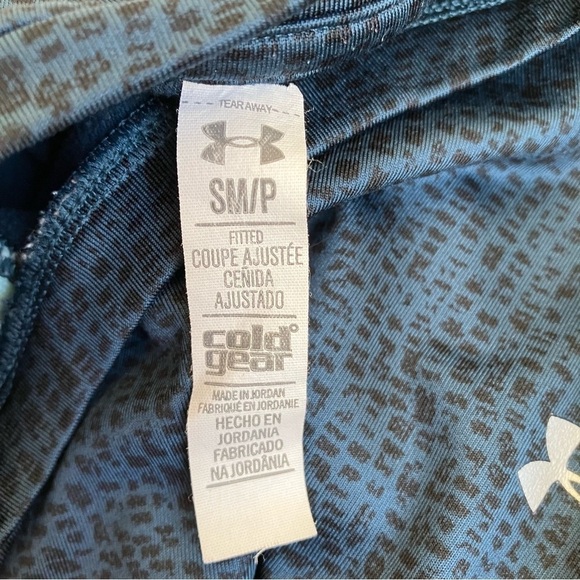 Under Armour Cold Gear Fitted Top Athletic Shirt Running Gym Fleece Lined Sz S - Picture 10 of 14